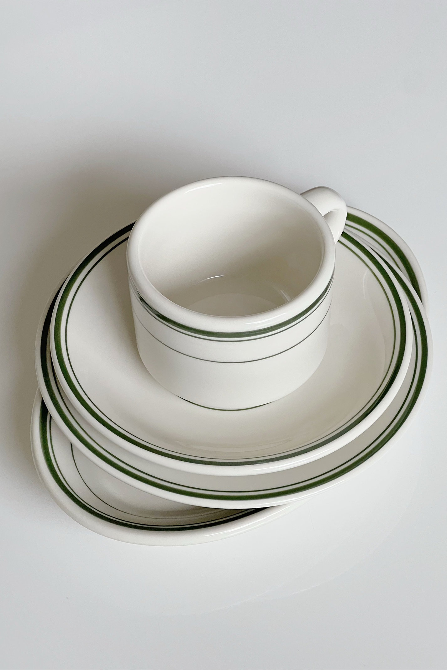 Tuxton Green Bay Stackable Cup Set