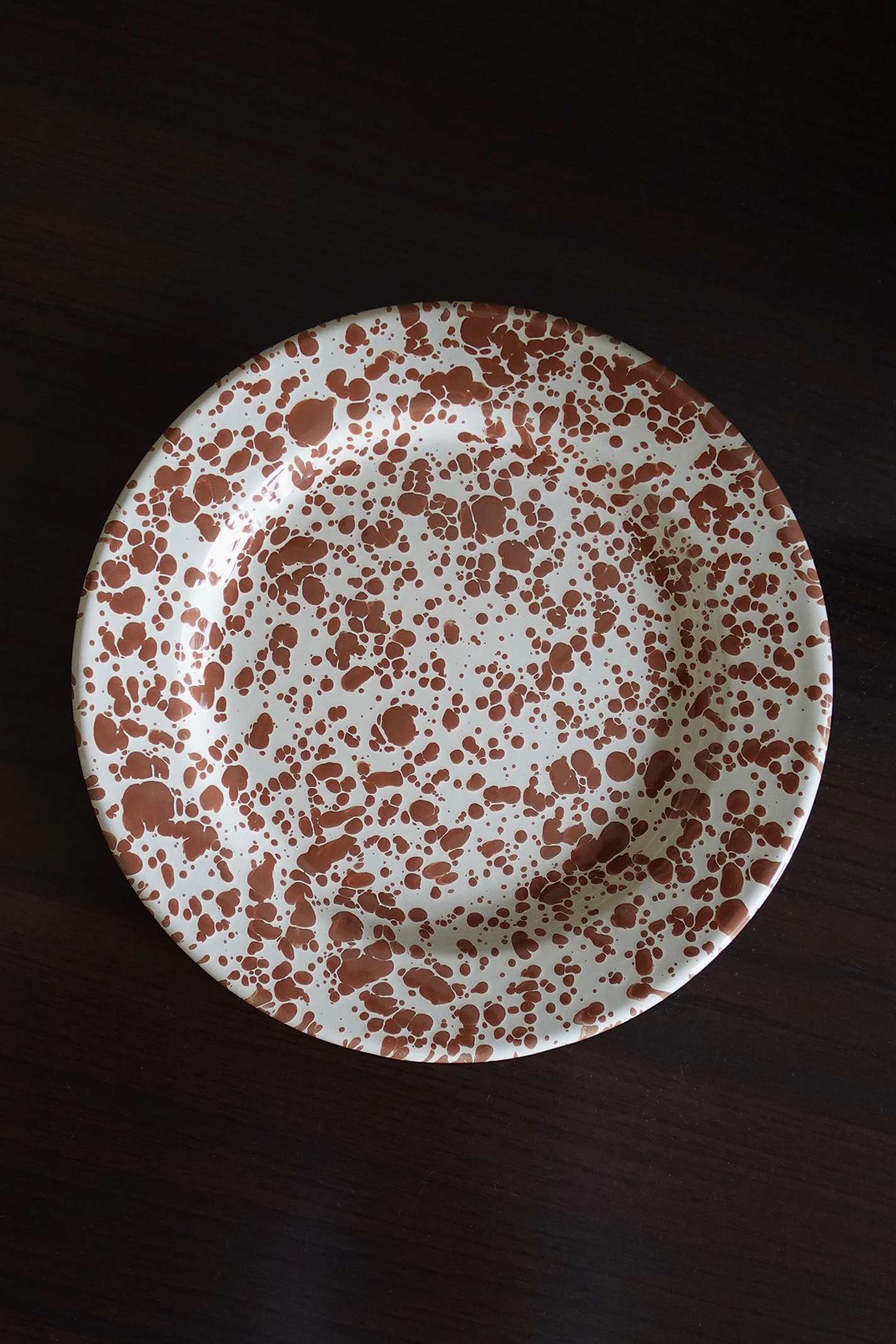 Crow Canyon Home Splatter Plate - Brown