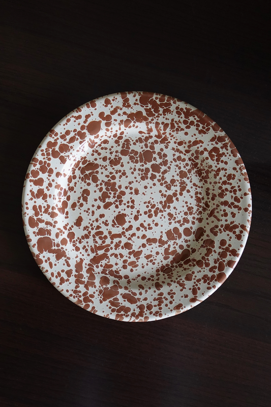 Crow Canyon Home Splatter Plate - Brown