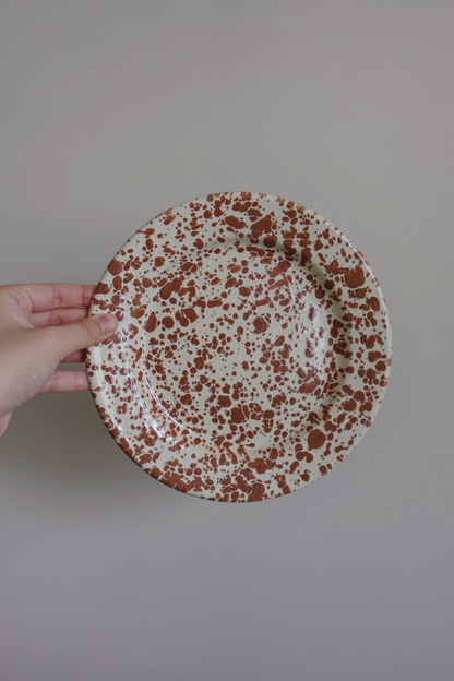 Crow Canyon Home Splatter Plate - Brown