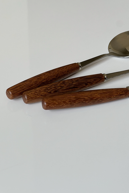 Olivier Cutlery 3-piece Set - Wooden