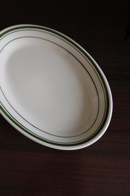 Tuxton Green Bay Oval Platter